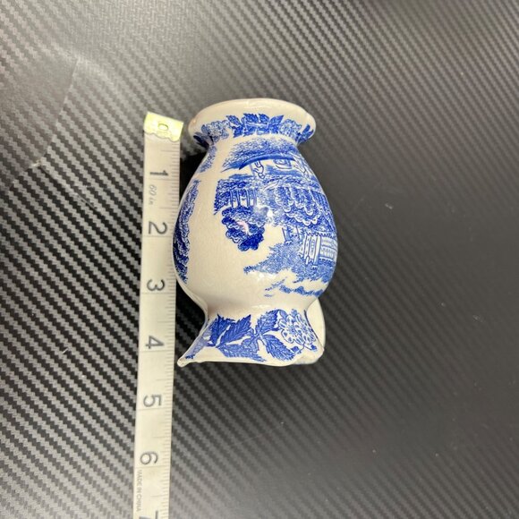 Vintage Norleans Blue & White Ceramic Pitcher Castle Landscape Design Japan - Picture 9 of 10